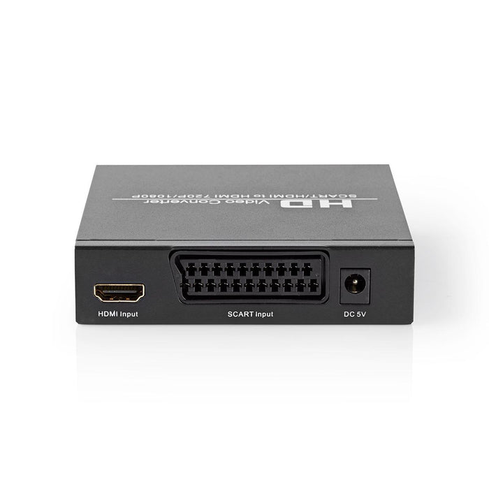 Nedis HDMI Converter - SCART Female, HDMI Output / 1x 3.5 mm sound out / 1x Digital Audio, 1-way, Aluminium - Anthracite