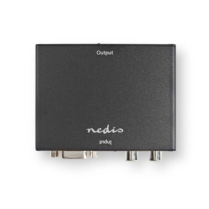 Nedis HDMI Converter - VGA Female / 2x RCA Male, HDMI Output, 1-way, Aluminium - Anthracite