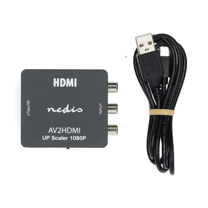 Nedis HDMI Converter - 3x RCA Male, HDMI Output, 1-way, ABS - Anthracite