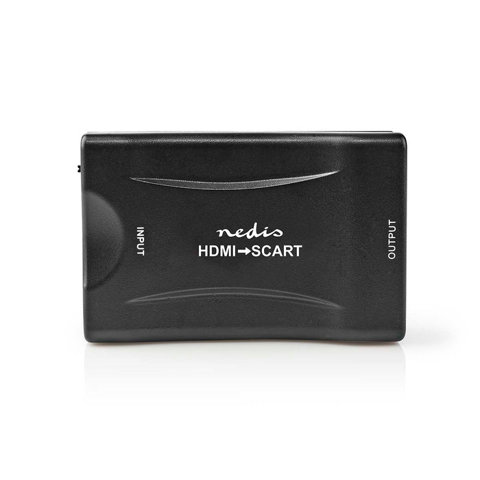 Nedis HDMI Converter - HDMI Input, SCART Female, 1-way, ABS - Black