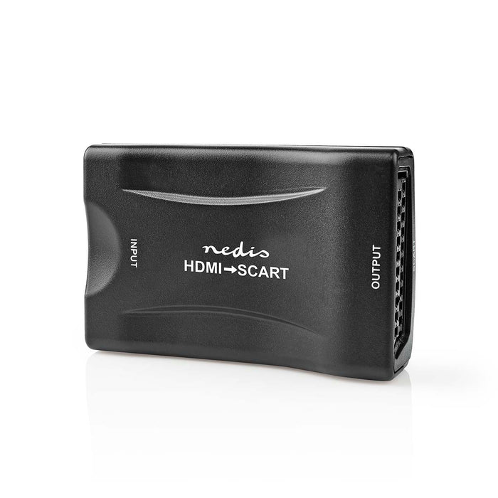 Nedis HDMI Converter - HDMI Input, SCART Female, 1-way, ABS - Black