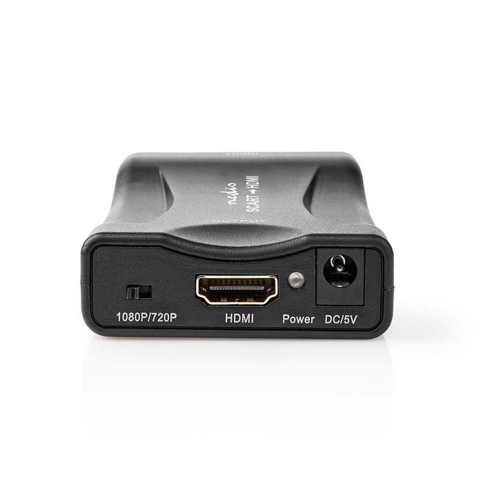 Nedis HDMI Converter - SCART Female, HDMI Output, 1-way, ABS - Black