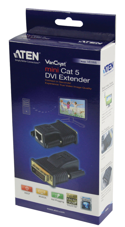 Aten Mini DVI Over Cat5e/6 Video Extender (20m)