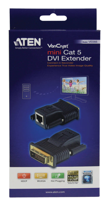 Aten Mini DVI Over Cat5e/6 Video Extender (20m)