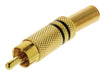 Valueline Connector RCA Male Gold/Black