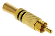 Valueline Connector RCA Male Gold/Black