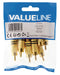 Valueline Connector RCA Male Gold/Black