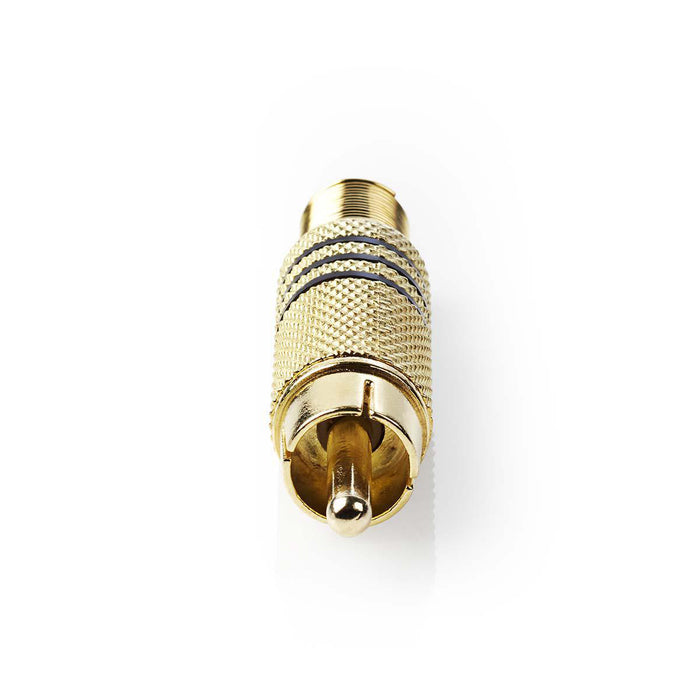 Valueline Connector RCA Male Gold/Black