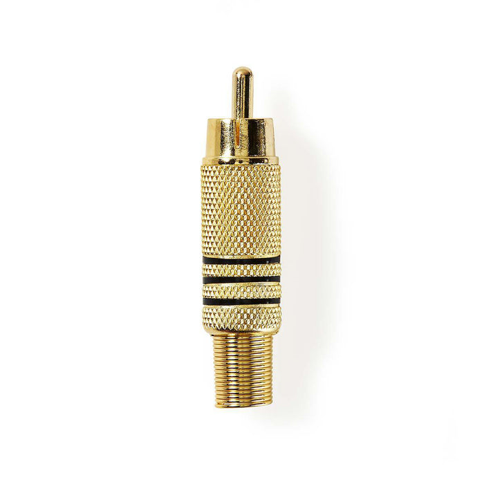 Valueline Connector RCA Male Gold/Black