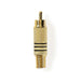 Valueline Connector RCA Male Gold/Black