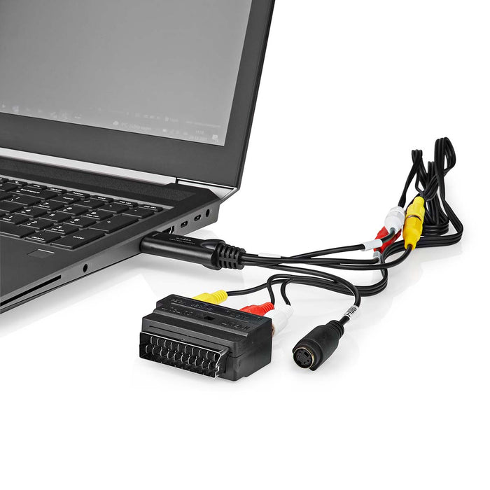 Nedis Video Grabber - USB 2.0 - 480p - A/V Cable / Scart, 