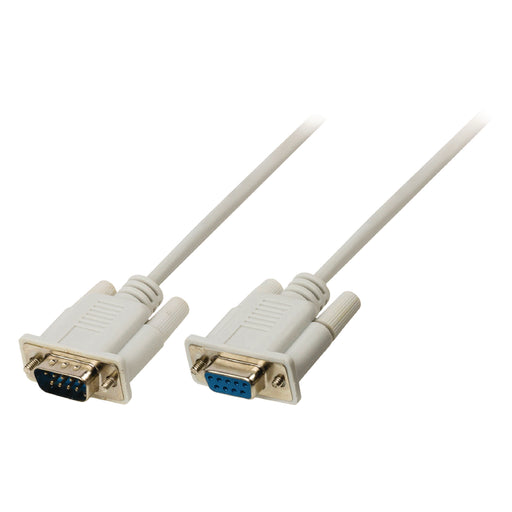 Valueline Serial Cable D-SUB 9-Pin Male - D-SUB 9-Pin Female 0.50 m Ivory