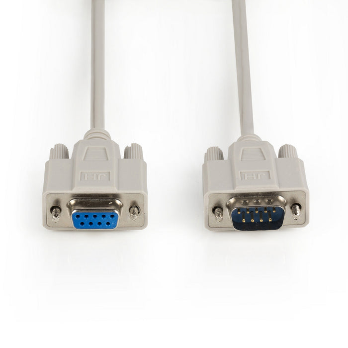 Valueline Serial Cable D-SUB 9-Pin Male - D-SUB 9-Pin Female 10.0 m Ivory