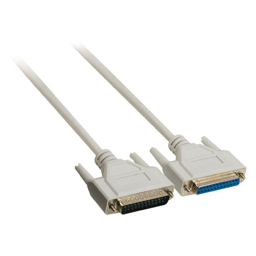 Valueline Serial Cable D-SUB 25-Pin Male - D-SUB 25-Pin Female 10.0 m Ivory