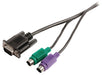 Valueline VGA Cable VGA Male + 2x PS2 Male - VGA Male + 2x PS/2 Male 2.00 m Black