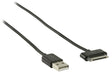 Valueline Sync and Charge Cable Apple Dock 30-pin - USB-A Male 2.00 m Black