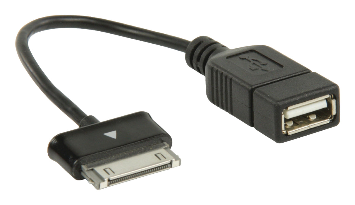 Valueline Sync and Charge Cable Samsung 30-Pin Male - USB A Female 0.20 m Black