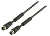 Valueline Coax Cable 100 dB Coax Male - Coax Female 10.0 m Black