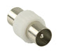 Valueline Coax Adapter Coax Male - Coax Male White