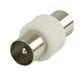 Valueline Coax Adapter Coax Male - Coax Male White