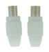 Valueline Coax Connector Male - Female White