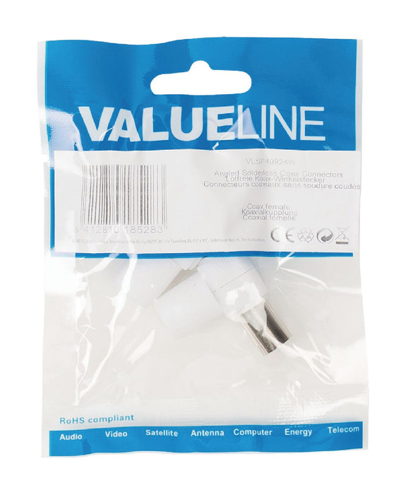 Valueline Coax Connector Female White