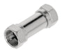 Valueline Coax Adapter XLR F-Male - F-Male Silver