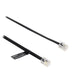 Valueline Telecom Cable RJ10 (4P4C) Male - RJ10 (4P4C) Male Flat 1.00 m Black