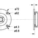 Visaton DTW 72 - 8 Ohm - 14 mm (0.6&quot;) polycarbonate dome driver