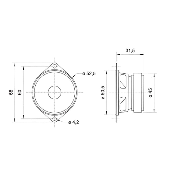 Visaton FRS 5 - 8 Ohm - 5 cm (2&quot;) full-range speaker