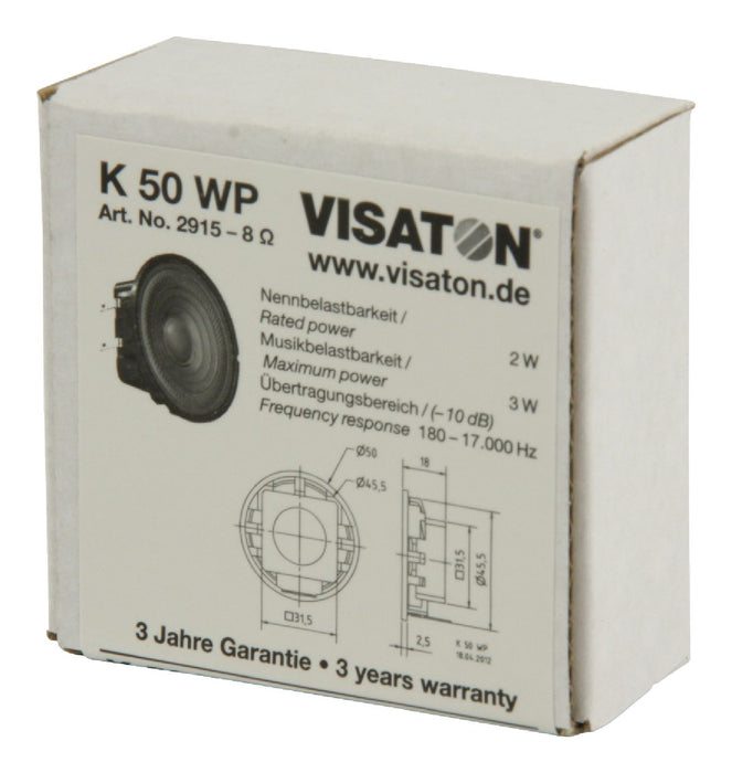 Visaton 5 cm (2&quot;) full-range speaker with a plastic basket and plastic diaphragm