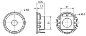 Visaton 5 cm (2&quot;) full-range speaker with a plastic basket and plastic diaphragm