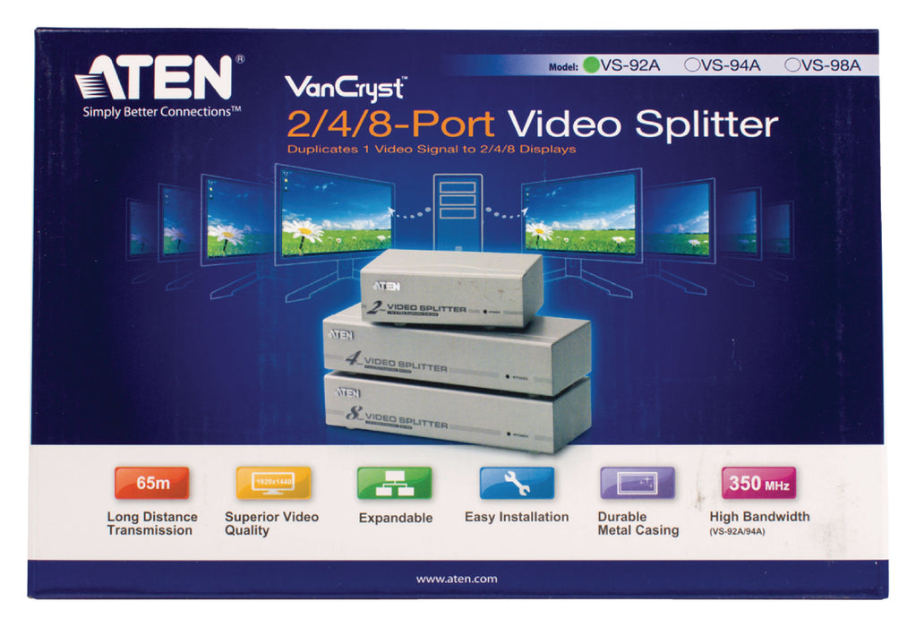 Aten 2-Port VGA Video Splitter (350 MHz)