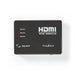 Nedis HDMI Switch - 3 port(s), 3x HDMI Input, 1x HDMI Output, ABS - Black