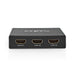 Nedis HDMI Switch - 3 port(s), 3x HDMI Input, HDMI Output, Aluminium - Anthracite