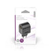 Nedis Power Socket Adapter - Type C (CEE 7/16), 100 - 240 V AC 50/60 Hz, 12 V DC, Black - Plastic