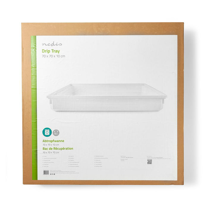 Nedis Drip Tray for Washing Machine - Plastic - White, 