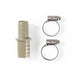 Nedis Extension Piece with 2 Hose Clips - 19 mm - 22 mm - Grey / Metal, 