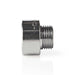 Nedis Hose Connector - 3/4&#039;&#039;, 1/2&#039;&#039;, Metal, Metal - Silver