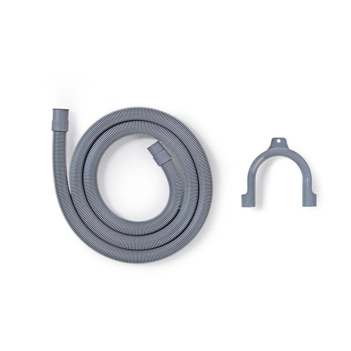 Nedis Outlet Hose - 21 mm, 19 mm, 1.5 Bar, Application: Dish / Washing Machine - Grey