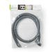 Nedis Outlet Hose - 21 mm, 19 mm, 1.5 Bar, Application: Dish / Washing Machine - Grey