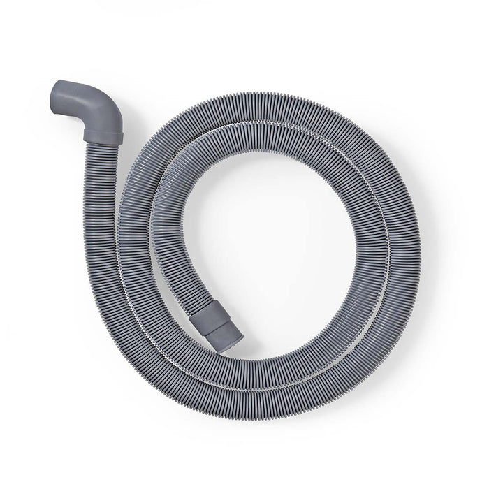 Nedis Outlet Hose - 22 mm, 19 mm, 0.5 Bar, Application: Dish / Washing Machine - Grey