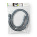 Nedis Extendable Outlet Hose - 24/19 mm, 29/22 mm, 0.5 Bar, PVC - Grey