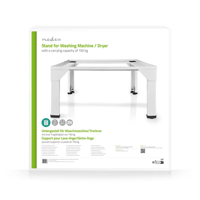 Nedis Stand for Washing Machine & Dryer - 150 kg - White, 