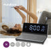 Nedis Alarm clock with wireless charging - Qi certified, 5 / 7.5 / 10 / 15 W, USB-A Male, 2 Alarm Times - Snooze function