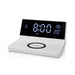 Nedis Alarm clock with wireless charging - Qi certified, 5 / 7.5 / 10 / 15 W, USB-A Male, 2 Alarm Times - Snooze function