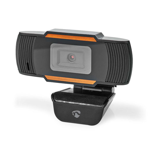 Nedis Webcam - Full HD@30fps, Fixed Focus, Built-In Microphone, Built-In Microphone - Black