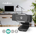 Nedis Webcam - 2K@30fps, Auto Focus, Built-In Microphone, Built-In Microphone - Black