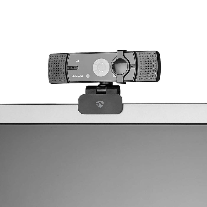 Nedis Webcam - Full HD@60fps / 4K@30fps, Auto Focus, Built-In Microphone, Built-In Microphone - Black