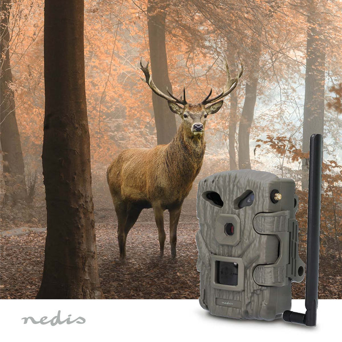 Nedis Wildlife Camera - 1080p@30fps, 30.0 MPixel, 2 MPixel CMOS, LCD Screen - Green